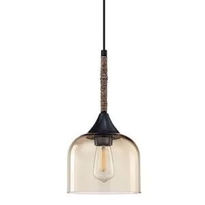 Glass pendant light